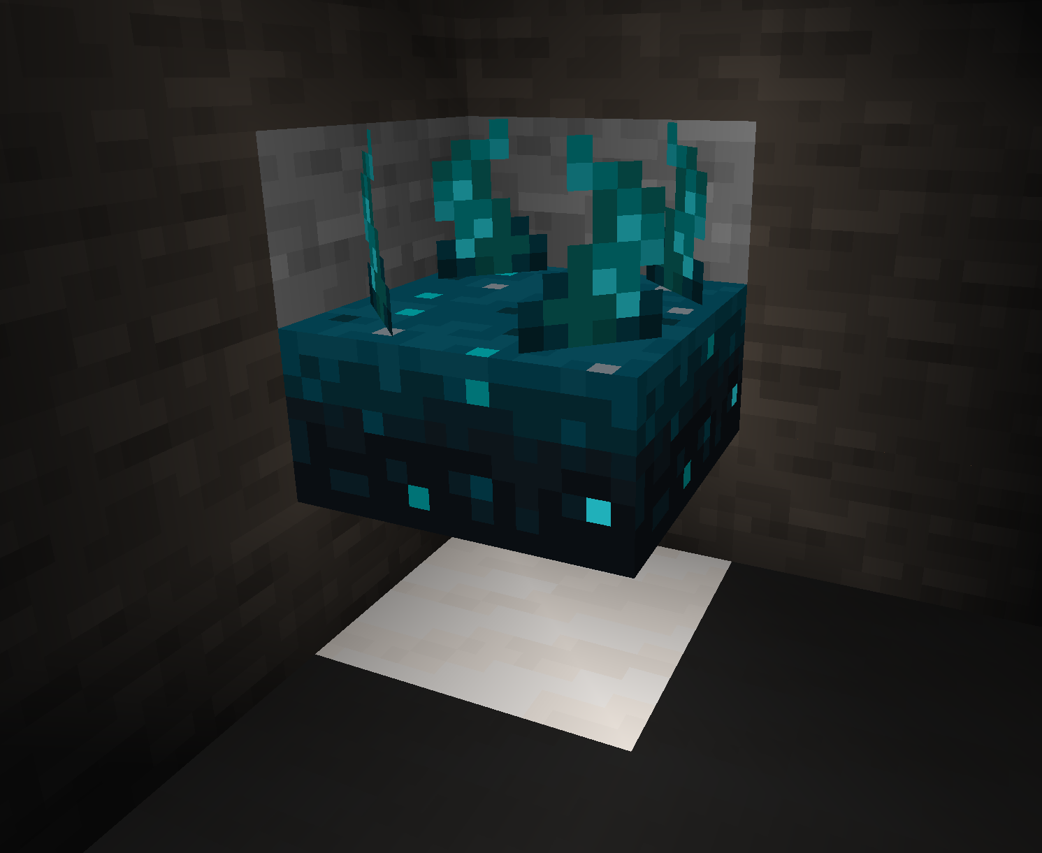 slab below sculk sensor with vanilla